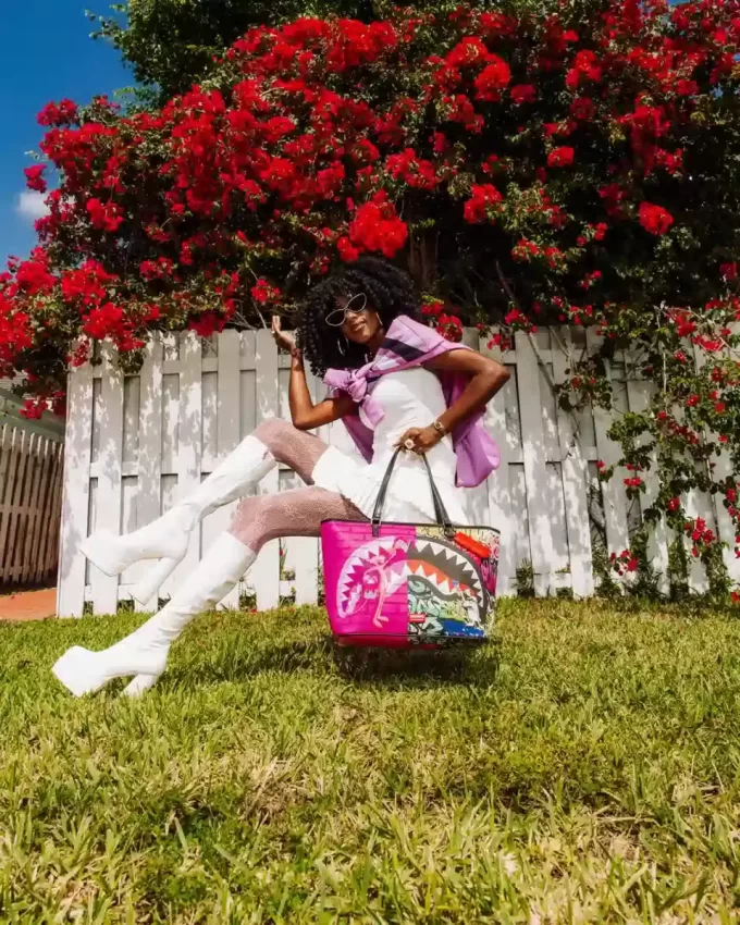 Bolso tote de lujo de la Pantera Rosa Bolso tote de lujo de la Pantera Rosa