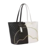 Bolso tote de tiburón acolchado dividido de nivel superior Bolso tote de tiburón acolchado dividido de nivel superior