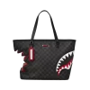 Bolso tote gris con estampado de mordida de tiburón en París Bolso tote gris con estampado de mordida de tiburón en París
