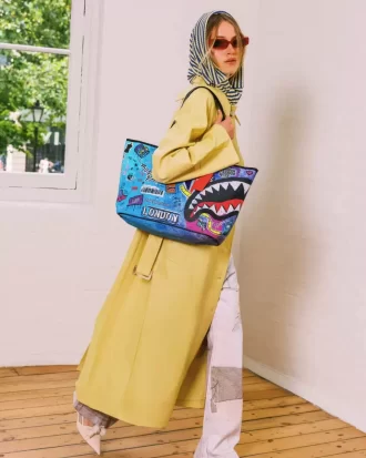 Bolso tote listo para la pasarela de la Semana de la Moda de Londres