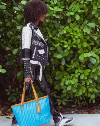 Bolso tote turquesa ILLUCHAINS