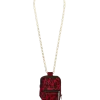 CADENA PARA MOCHILA DE PELO ROJO LEOPARDO