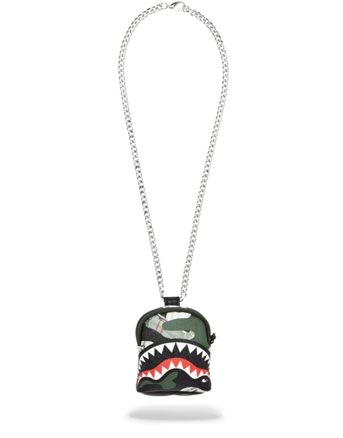 CADENA PARA MOCHILA DE TIBURÓN DE DINERO CAMUFLAJE