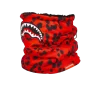 Calentador de cuello de leopardo rojo