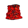 Calentador de cuello de leopardo rojo