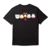CAMISETA CON ESTAMPADO DE GARFIELD (NEGRA)