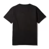 Camiseta negra de osito anatómico para jóvenes