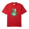 CAMISETA ROJA DE ANATOMÍA DEL OSO PARA JÓVENES