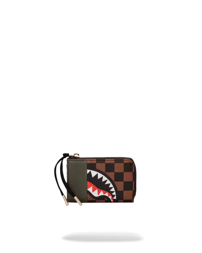 Cartera Sharks in Paris con bolsillo exterior dorado con cremallera
