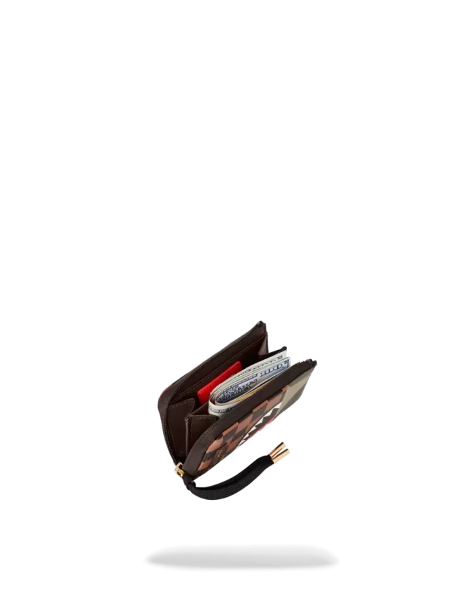 Cartera Sharks in Paris con bolsillo exterior dorado con cremallera