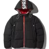 CHAQUETA ACOLCHADA CON PARCHE DE GRAFITI CHAQUETA ACOLCHADA CON PARCHE DE GRAFITI