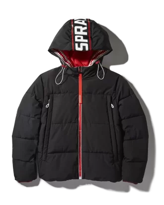 CHAQUETA ACOLCHADA CON PARCHE DE GRAFITI