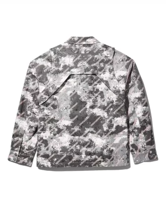 CHAQUETA CON DOBLE CANESÚ Y CIERRE A PRESIÓN (GRIS) CHAQUETA CON DOBLE CANESÚ Y CIERRE A PRESIÓN (GRIS)