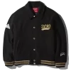 Chaqueta universitaria A.I.9 African Intelligence con leopardo dorado y flor de arena (colaboración)