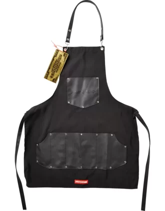 Conjunto de capa y delantal de barbero