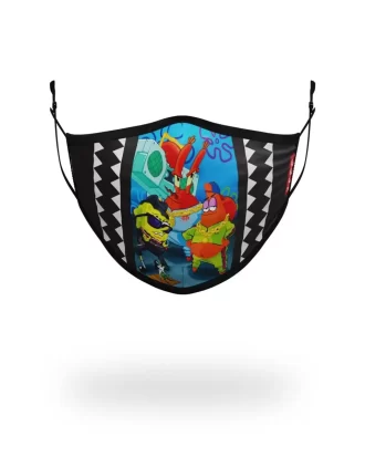CONJUNTO DEPORTIVO DE BOB ESPONJA PARA ADULTOS CON MASCARILLA AJUSTADA