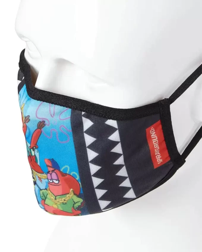 CONJUNTO DEPORTIVO DE BOB ESPONJA PARA ADULTOS CON MASCARILLA AJUSTADA CONJUNTO DEPORTIVO DE BOB ESPONJA PARA ADULTOS CON MASCARILLA AJUSTADA