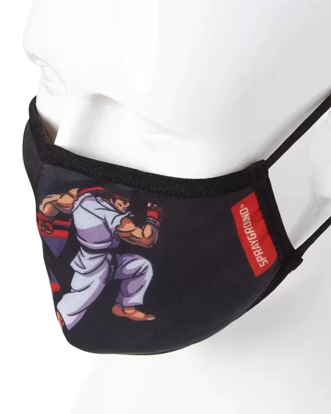 CUBREBOCAS AJUSTADO PARA ADULTOS DE STREET FIGHTER RYU SHARK CUBREBOCAS AJUSTADO PARA ADULTOS DE STREET FIGHTER RYU SHARK