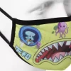 CUBREBOCAS DE BOB ESPONJA PARA ADULTOS, ESTILO TIBURÓN, AJUSTADO CUBREBOCAS DE BOB ESPONJA PARA ADULTOS, ESTILO TIBURÓN, AJUSTADO