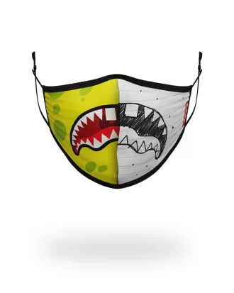 CUBREBOCAS PARA ADULTOS CON DISEÑO DE TIBURÓN DIVIDIDO