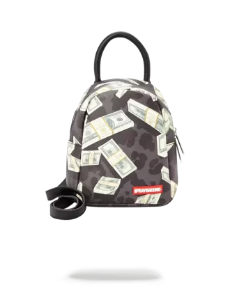 DINERO SOBRE MINI ESTAMPADO DE LEOPARDO NEGRO