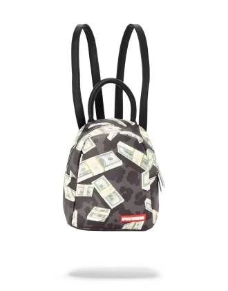 DINERO SOBRE MINI ESTAMPADO DE LEOPARDO NEGRO