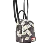 DINERO SOBRE MINI ESTAMPADO DE LEOPARDO NEGRO