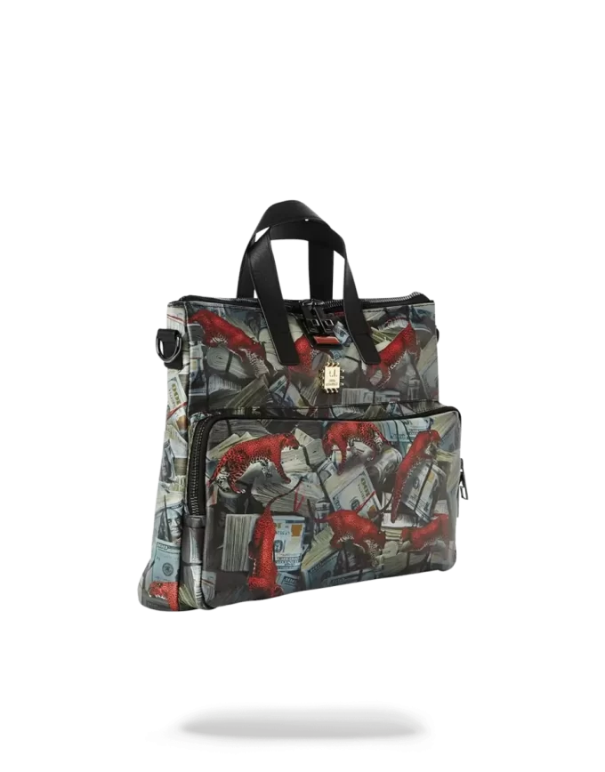 ESTUCHE DE VIAJE PARA DINERO CON DISEÑO DE LEOPARDO ROJO ESTUCHE DE VIAJE PARA DINERO CON DISEÑO DE LEOPARDO ROJO