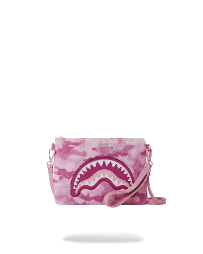 FURRROCIOUS EN ROSA CLUTCH CRUZADO