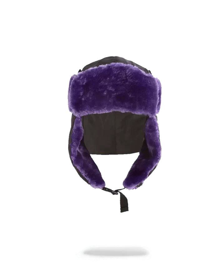 GORRO DE AVIADOR NEGRO 3M DE PIEL MORADA GORRO DE AVIADOR NEGRO 3M DE PIEL MORADA