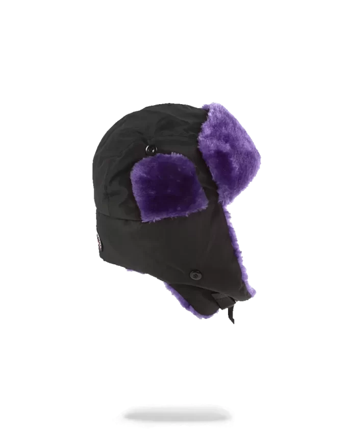 GORRO DE AVIADOR NEGRO 3M DE PIEL MORADA GORRO DE AVIADOR NEGRO 3M DE PIEL MORADA
