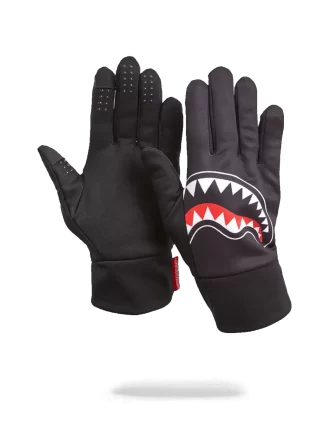 GUANTES CON BOCA DE TIBURÓN NEGRO