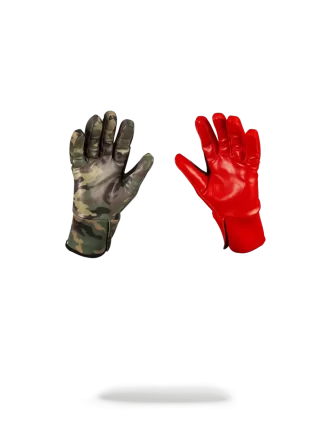 GUANTES IZQUIERDO ROJO / DERECHO CAMUFLAJE MONEY DRIPS
