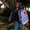 ¡¡¡IMPOSIBLE!!! ¡¡¡MOCHILA REVERSIBLE: DE TERCIOPELO MORADO A LA MOCHILA OG SHARKS IN PARIS!!!