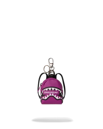 LLAVERO CON MOCHILA VIOLA CON LOGOTIPO SMASH