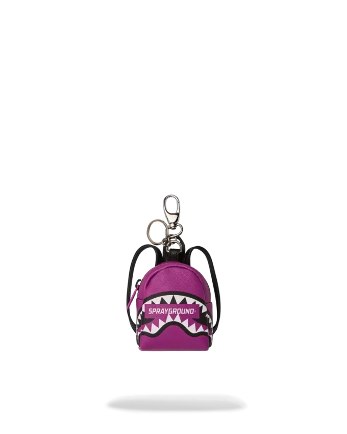 LLAVERO CON MOCHILA VIOLA CON LOGOTIPO SMASH