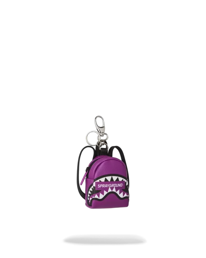 LLAVERO CON MOCHILA VIOLA CON LOGOTIPO SMASH