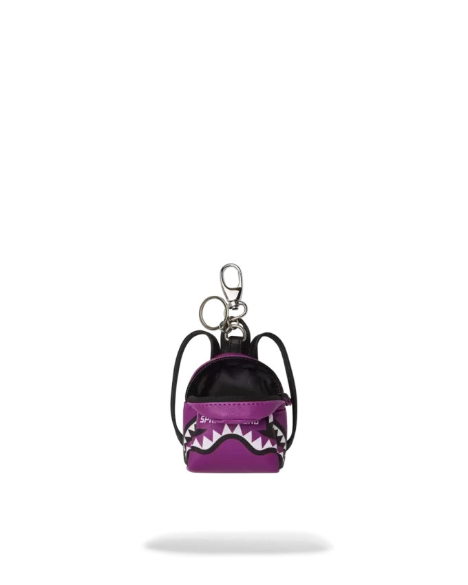 LLAVERO CON MOCHILA VIOLA CON LOGOTIPO SMASH