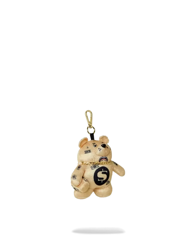 LLAVERO DE OSO CON CEPILLO DE ORO