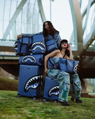 MALETAS DE TAMAÑO COMPLETO DE CARCASA RÍGIDA DE TIBURONES MÁGICOS DE MEDIANOCHE EN PARÍS