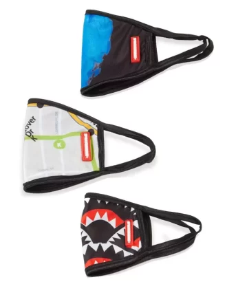 MASCARILLA DE MODA REVERSIBLE PARA NIÑOS, AJUSTE CLÁSICO (PAQUETE SORPRESA)