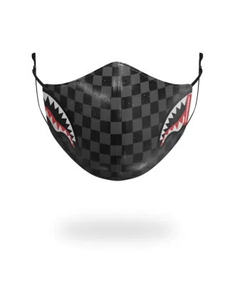 MASCARILLA FACIAL DE CUERO VEGANO SHARKS IN PARIS (GRIS)