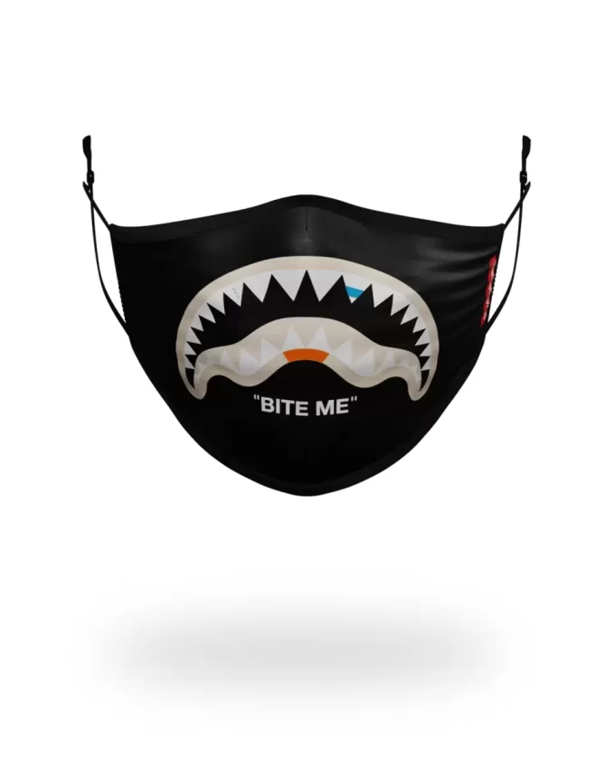 MASCARILLA FACIAL DE POLIÉSTER BITE ME SHARK (NEGRA) MASCARILLA FACIAL DE POLIÉSTER BITE ME SHARK (NEGRA)