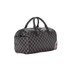 Mini bolsa de viaje con estampado de tiburones a cuadros grises en París Mini bolsa de viaje con estampado de tiburones a cuadros grises en París