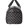 Mini bolsa de viaje con estampado de tiburones a cuadros grises en París Mini bolsa de viaje con estampado de tiburones a cuadros grises en París