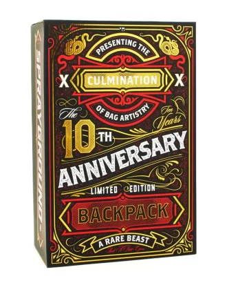 MOCHILA «10 AÑOS DE ÉXITO». CAJA SORPRESA. NUMERADA 1 DE 100
