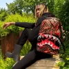 Mochila aplastada con estrellas ninja 3D reales (DLXV) Mochila aplastada con estrellas ninja 3D reales (DLXV)
