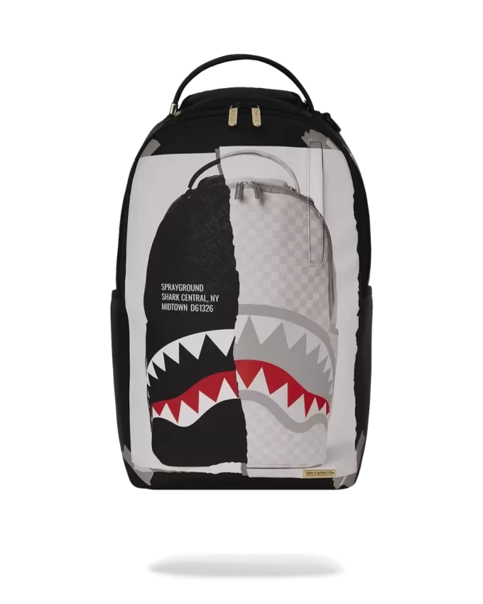 Mochila BAG ON BAG con ilusión óptica de tiburones en París Mochila BAG ON BAG con ilusión óptica de tiburones en París