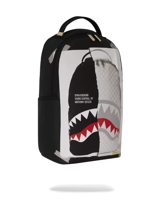 Mochila BAG ON BAG con ilusión óptica de tiburones en París Mochila BAG ON BAG con ilusión óptica de tiburones en París