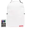 MOCHILA BLANCA SPRAYGROUND DIY (CUERO VEGANO Y FORRO INTERIOR) Y MARCADORES INCLUIDOS MOCHILA BLANCA SPRAYGROUND DIY (CUERO VEGANO Y FORRO INTERIOR) Y MARCADORES INCLUIDOS